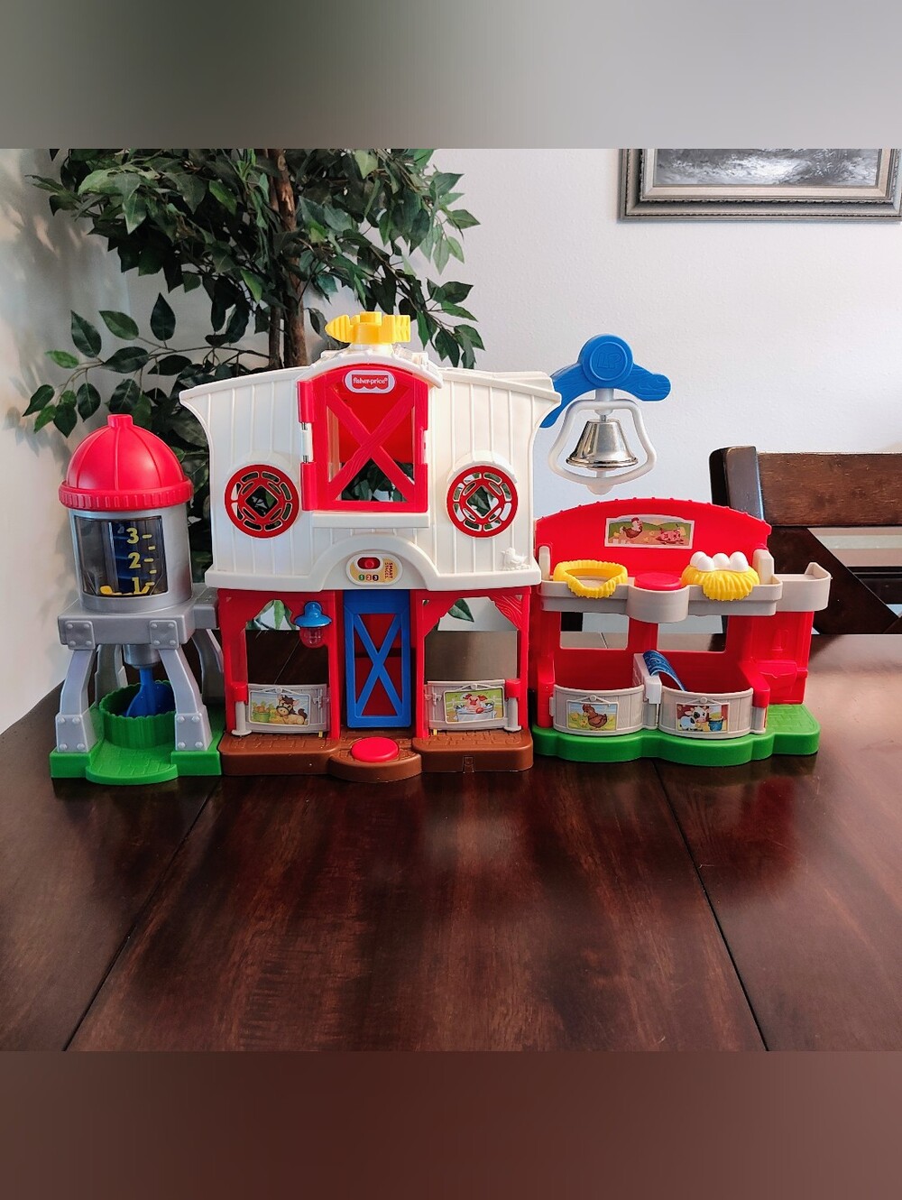 Fisher-Price Colorful Barn Playset - Red, White & Blue